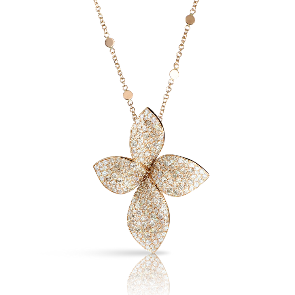 Giardini Segreti Necklace in 18k Rose Gold & Diamonds | Pasquale Bruni