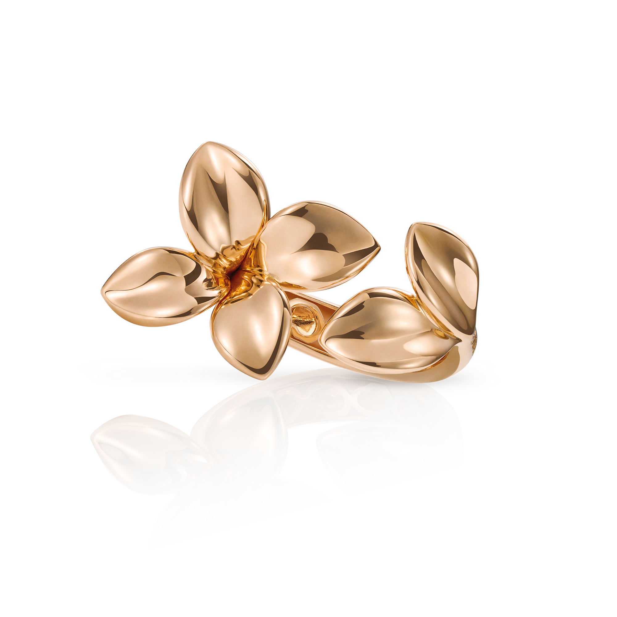 Giardini Segreti Ring in 18k Rose Gold with Diamonds | Pasquale Bruni