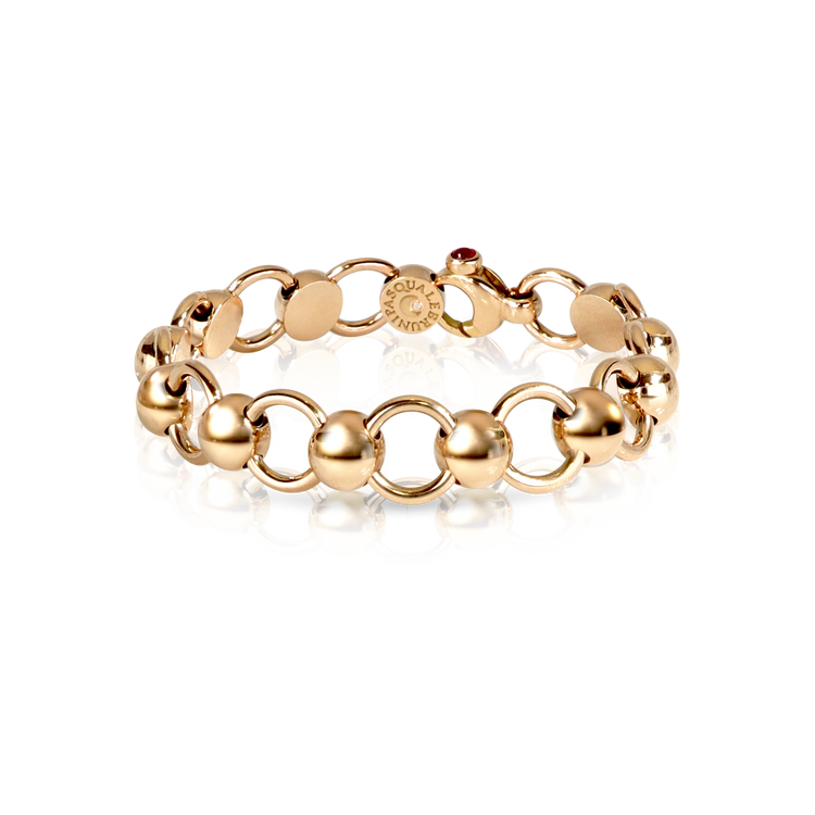 Luce Small link chain Bracelet in 18k Rose Gold | Pasquale Bruni