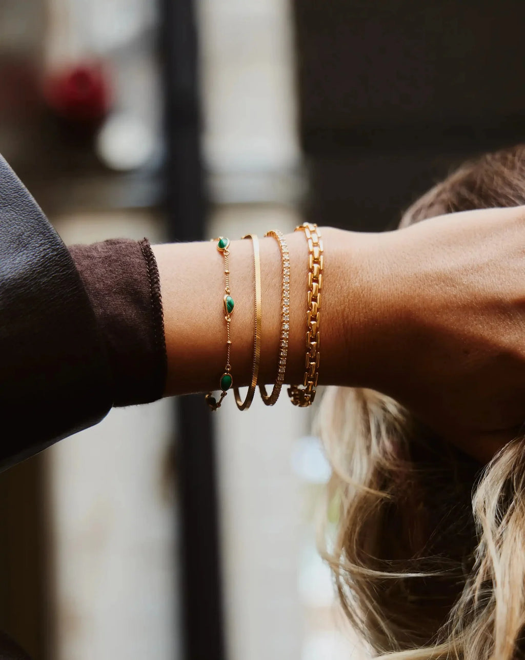 Magma Gemstone Charm Bracelet