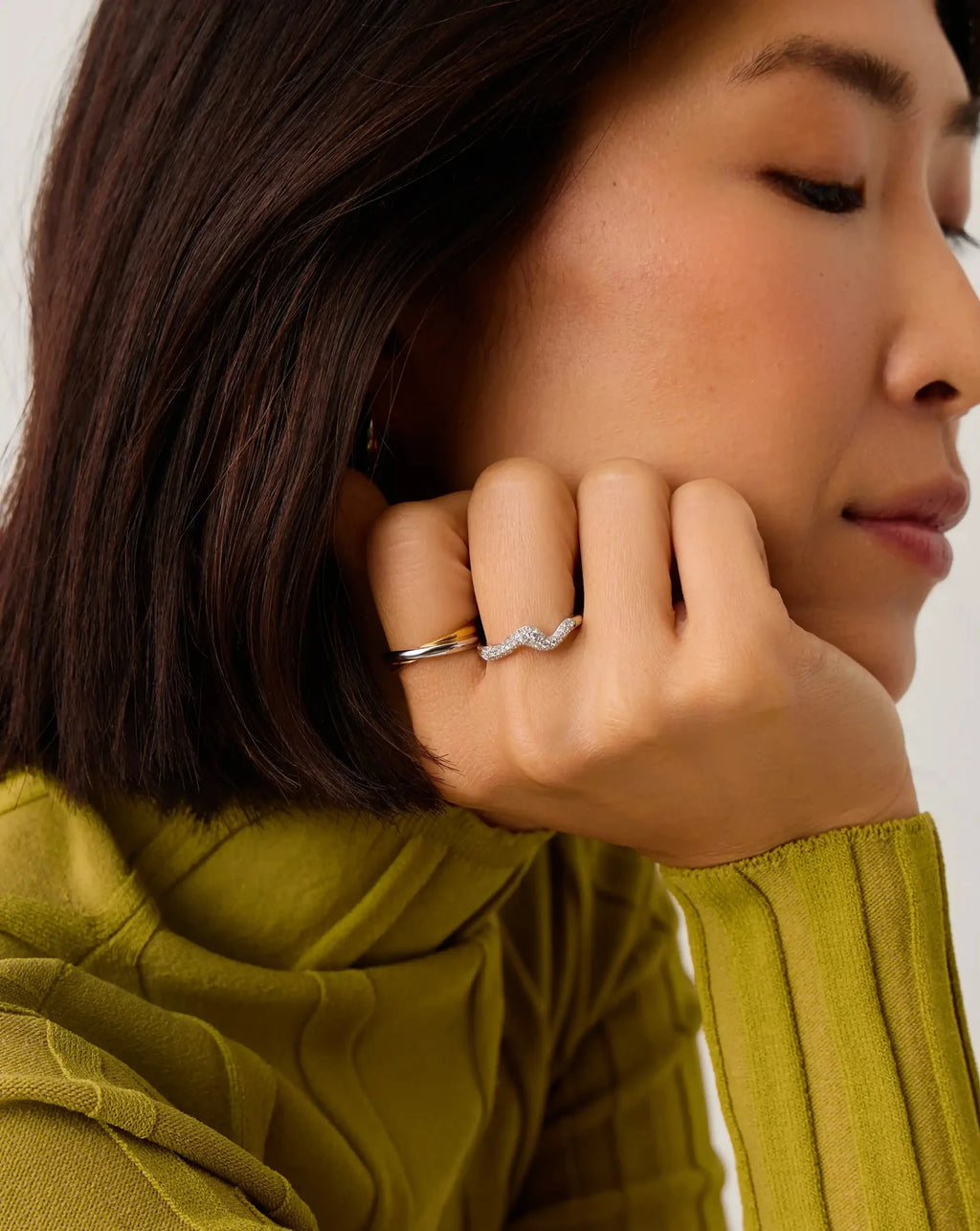 Molten Snow Stacking Ring | Missoma UK