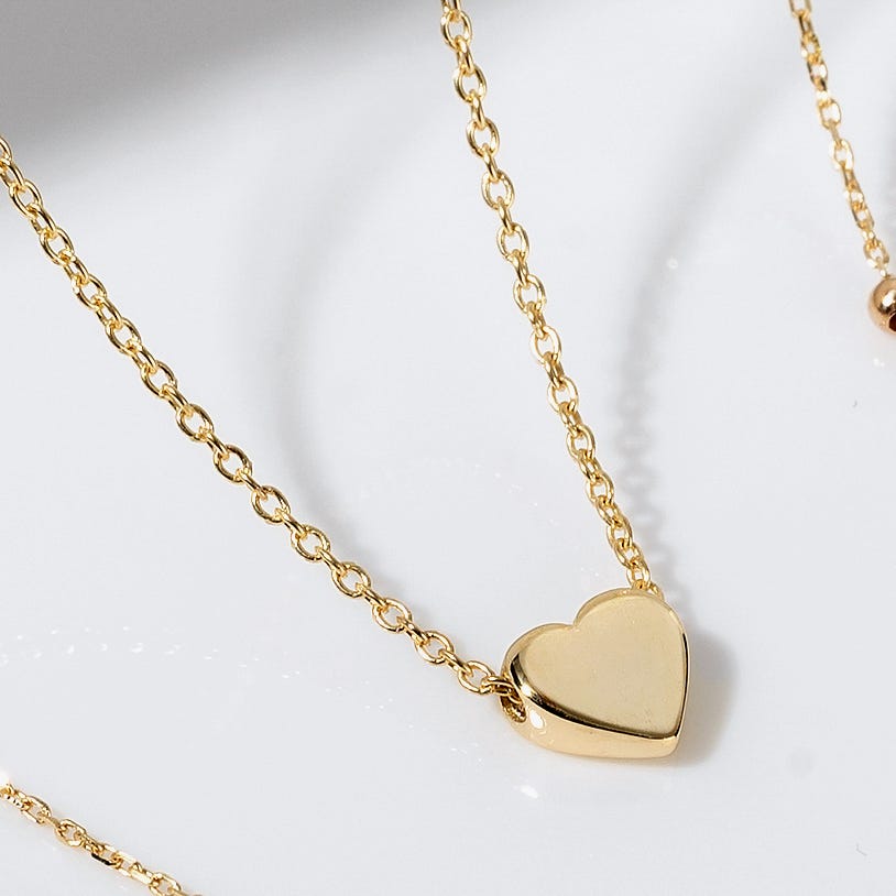 9ct Gold Open Eye Link Necklace